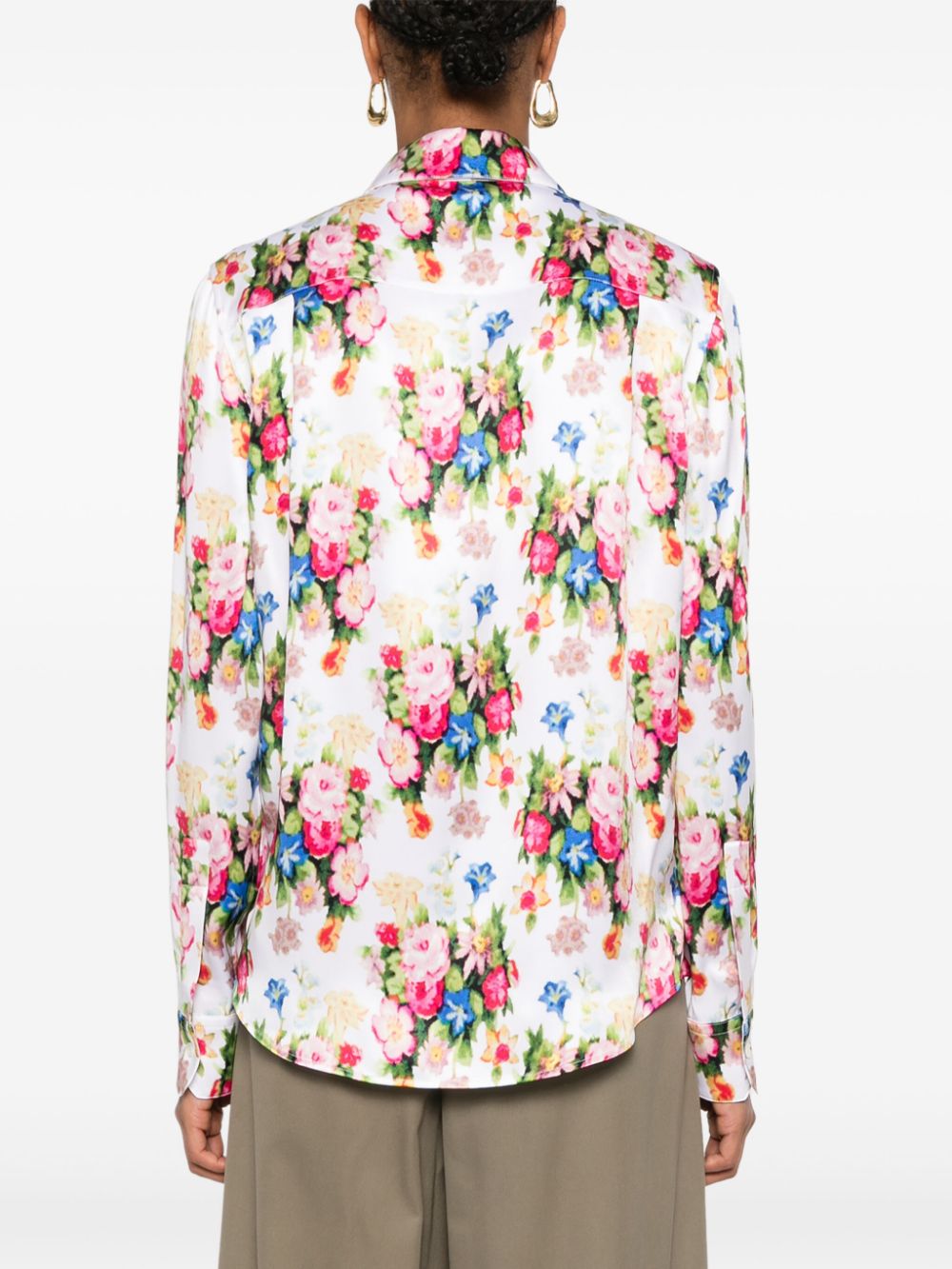 Printed silk shirt