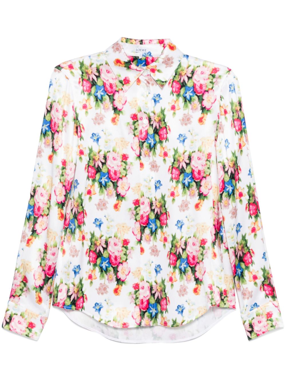 Printed silk shirt