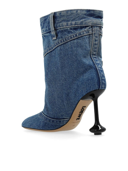 Toy panta denim ankle boots