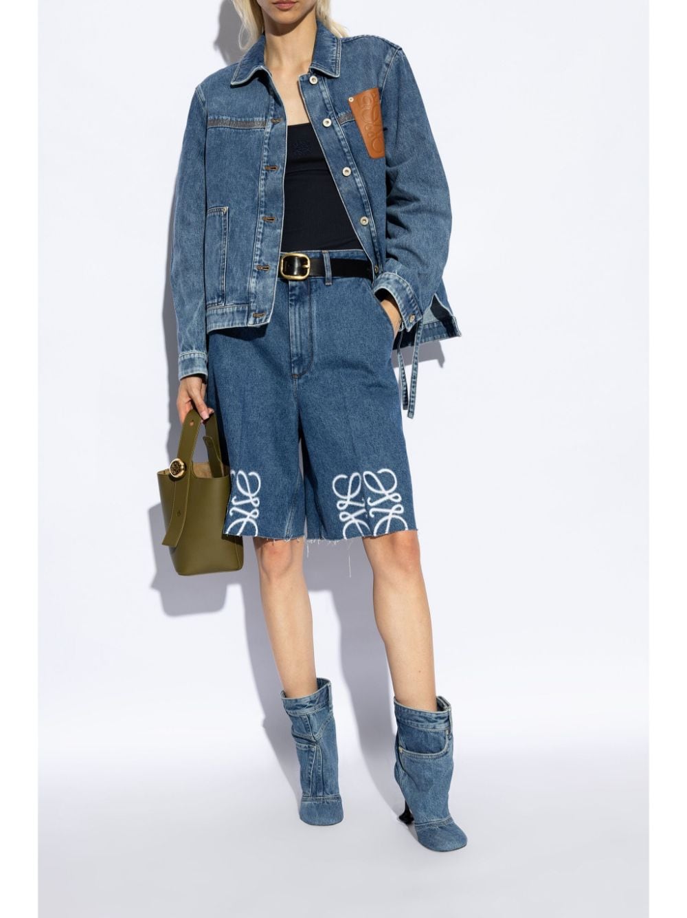 Toy panta denim ankle boots