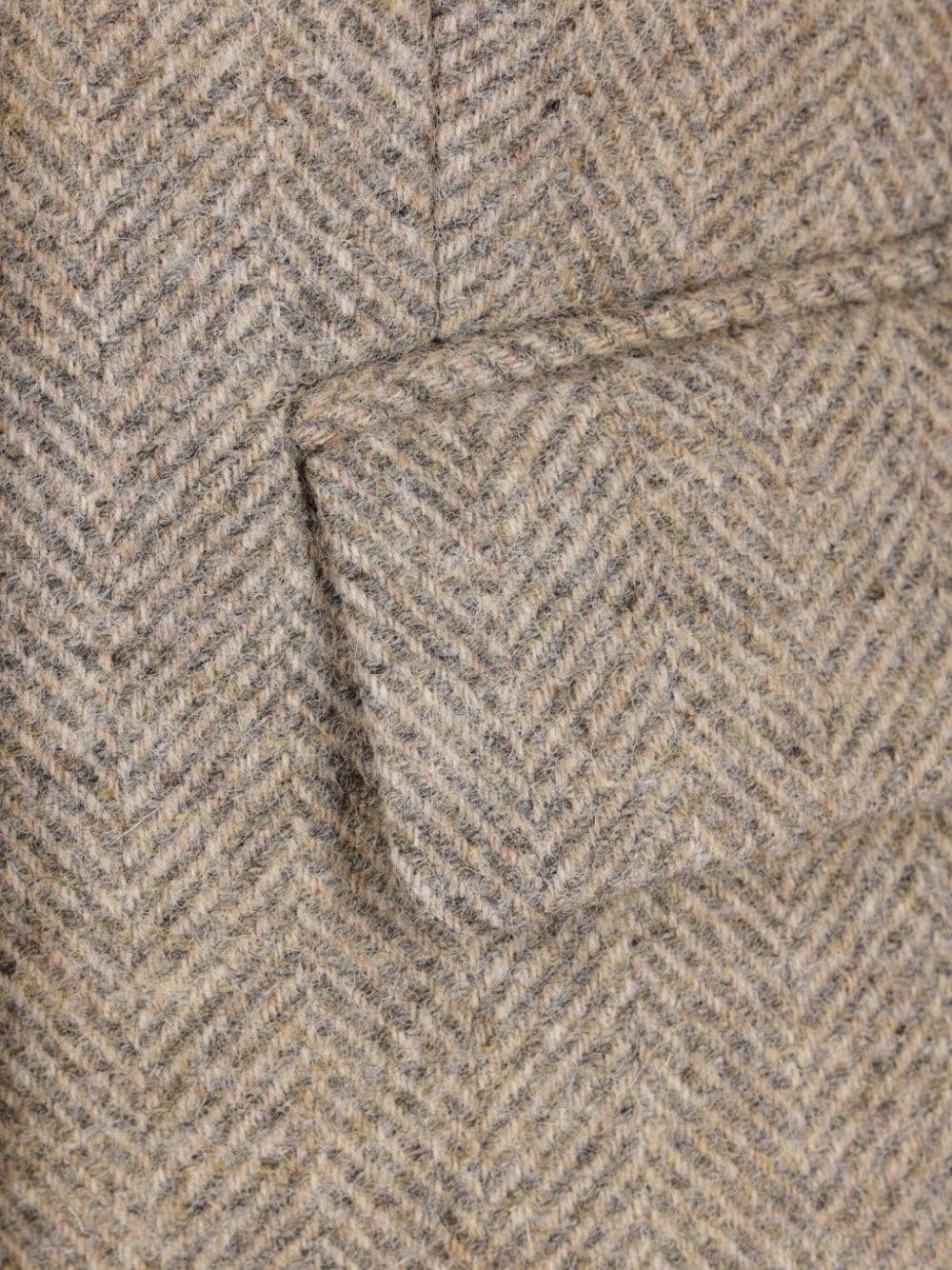 Wool double-breasted coat