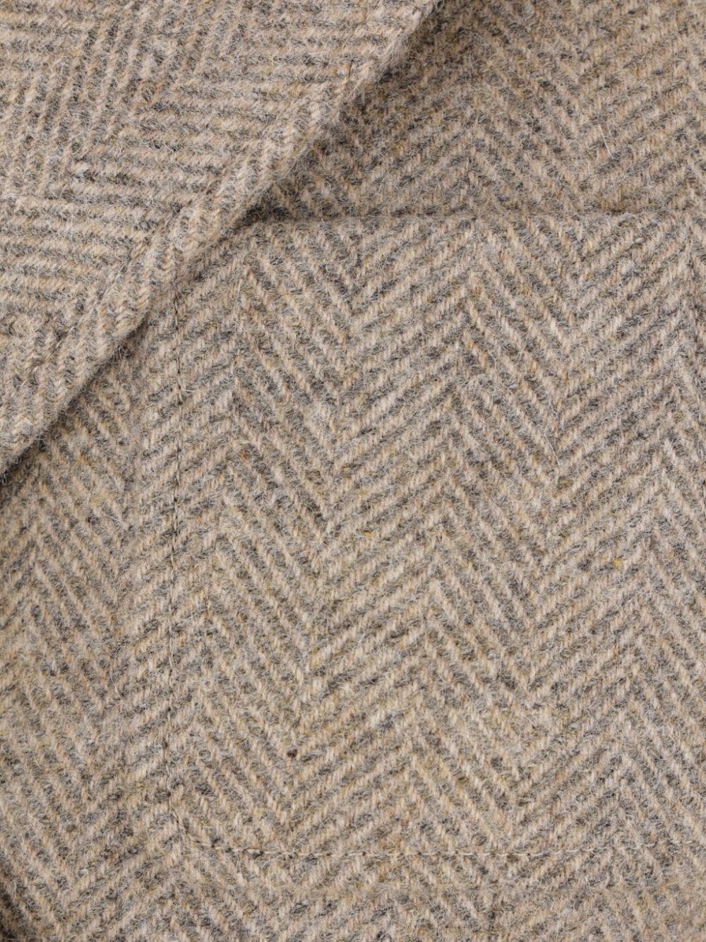 Wool double-breasted coat