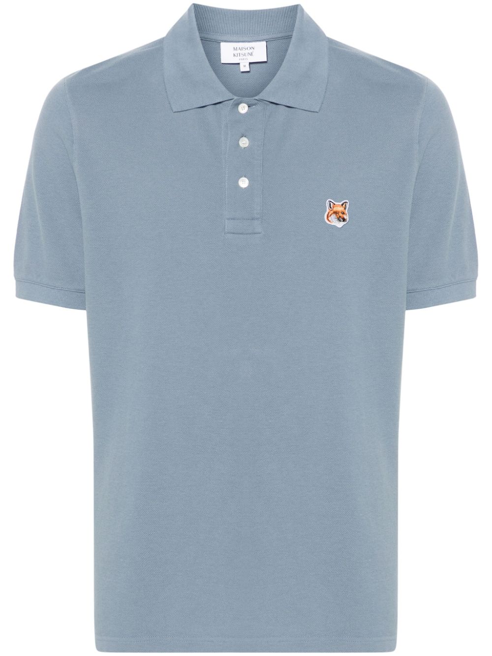 Fox head cotton polo shirt