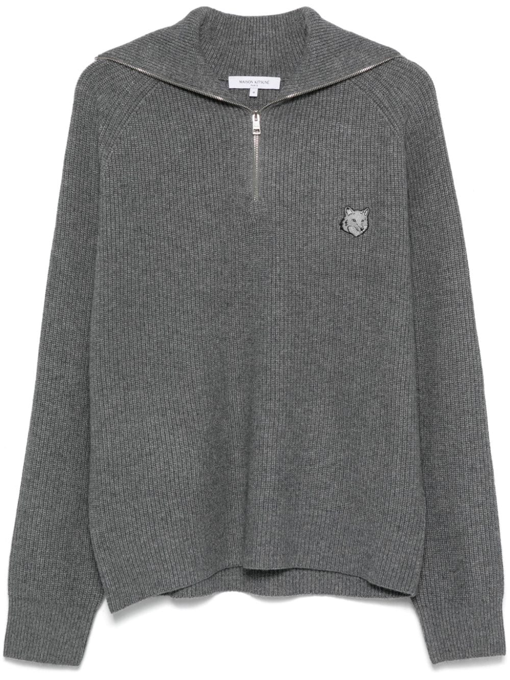 Fox head zipped jumper