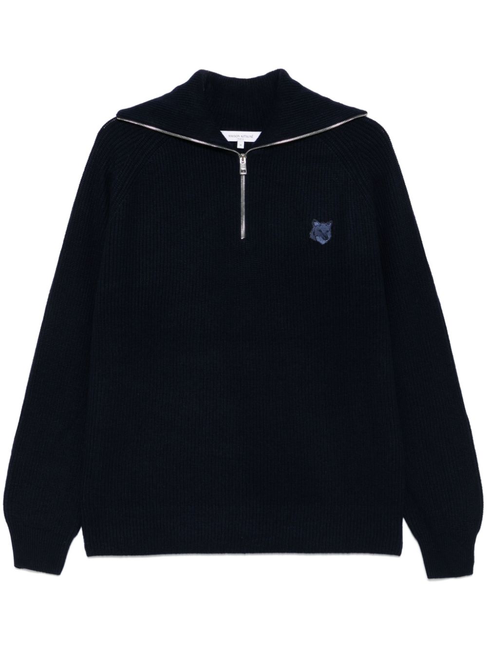 Fox head zipped jumper