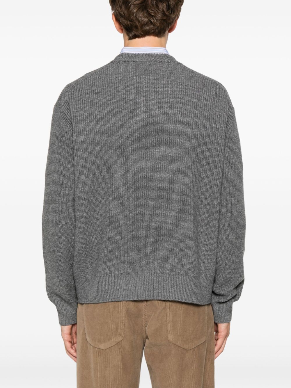 Fox head wool jumper