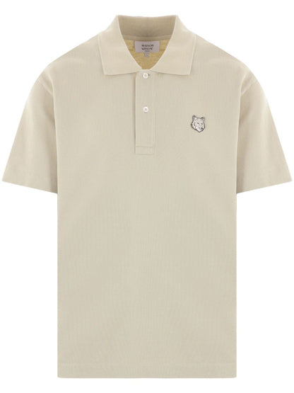 Fox head cotton polo shirt