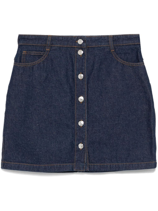 Denim mini skirt