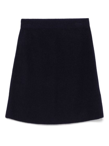 Fox head wool skirt