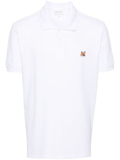 Fox head patch cotton polo shirt