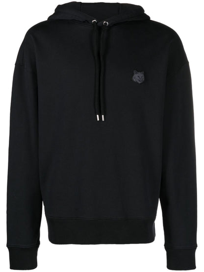 Bold fox head cotton hoodie