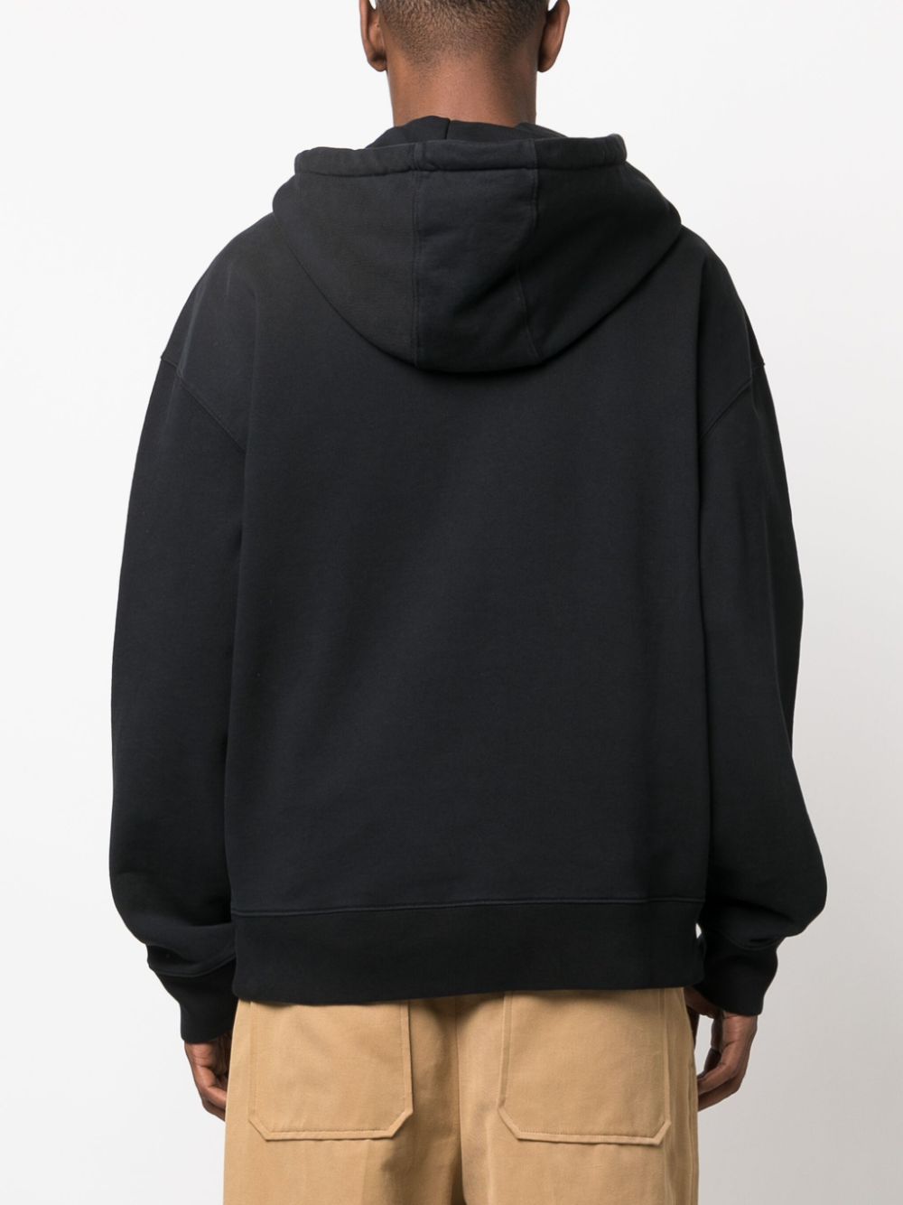 Bold fox head cotton hoodie