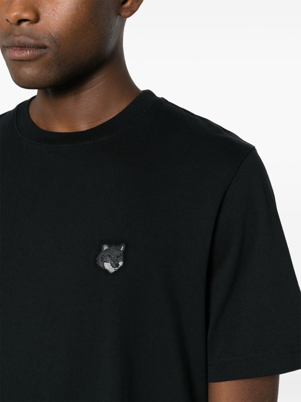 Bold fox head cotton t-shirt