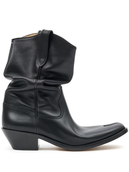 Tabi western leather boots