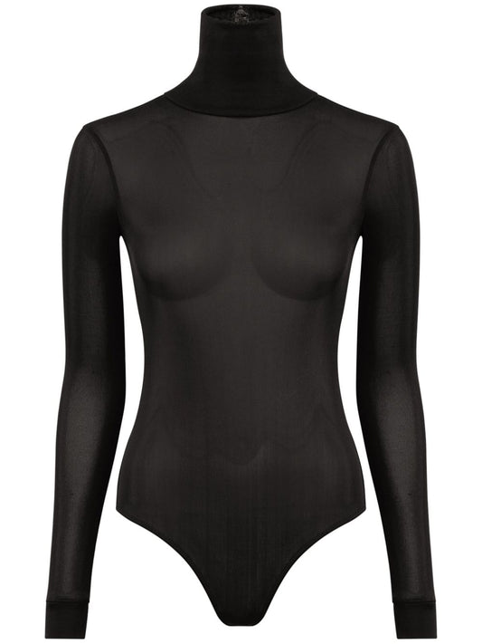 High-neck bodysuit