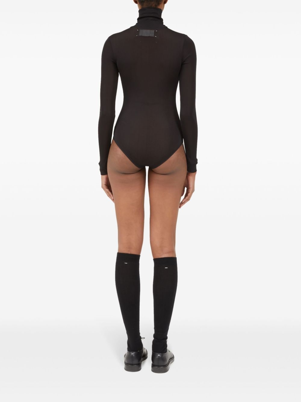 High-neck bodysuit