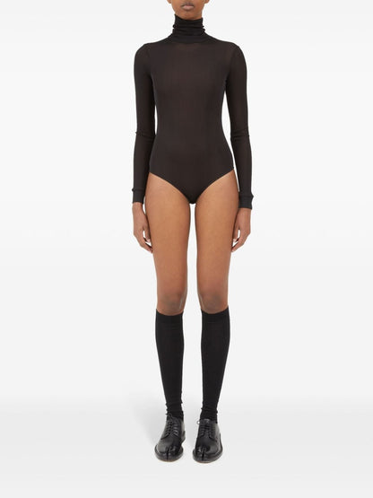 High-neck bodysuit