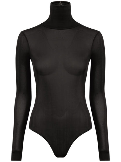 High-neck bodysuit