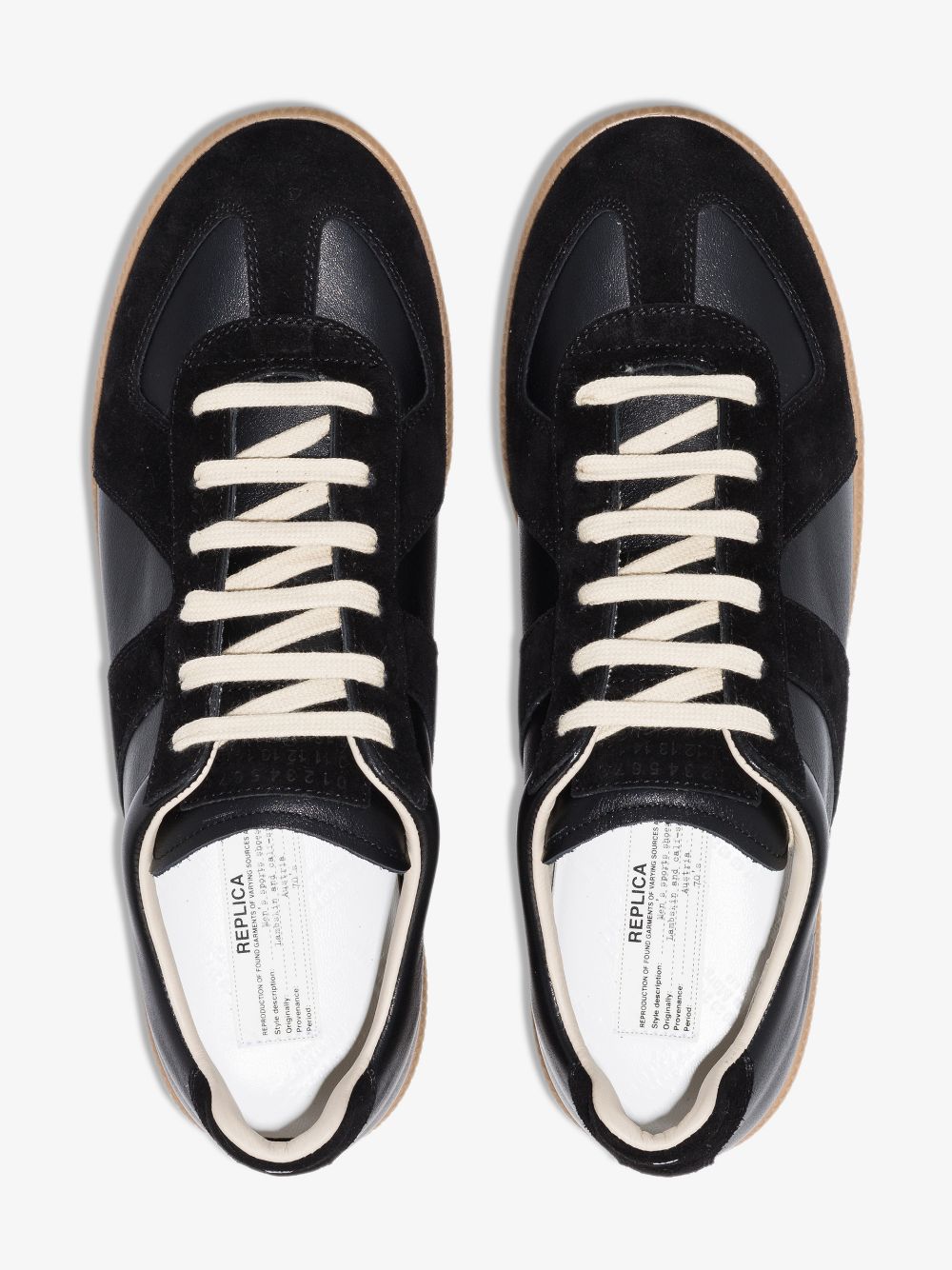 Replica leather sneakers