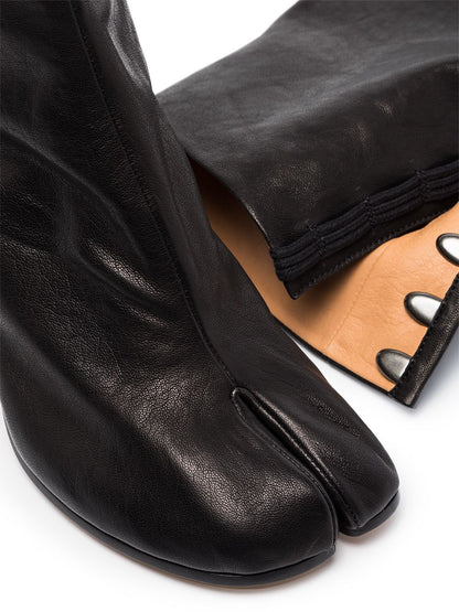 Tabi leather ankle boots