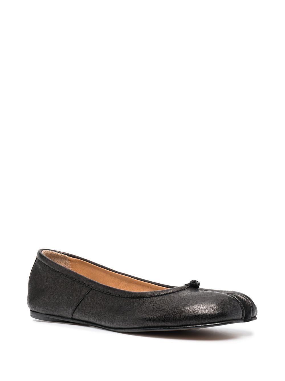 Tabi leather ballet flats