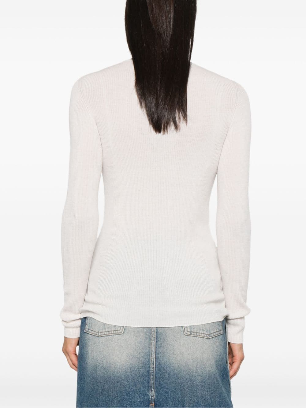 Wool crewneck sweater