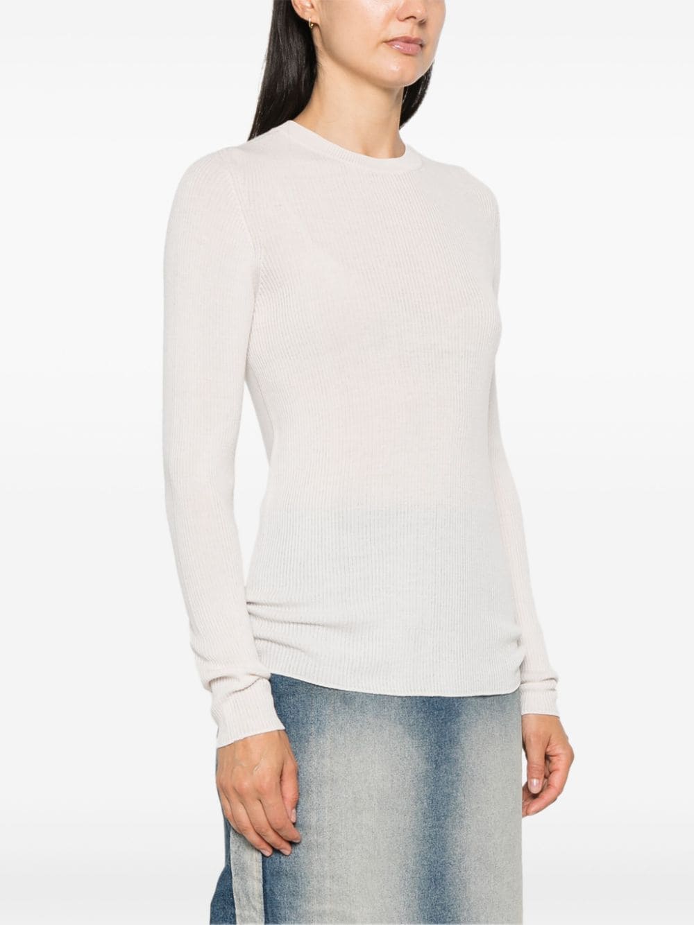 Wool crewneck sweater