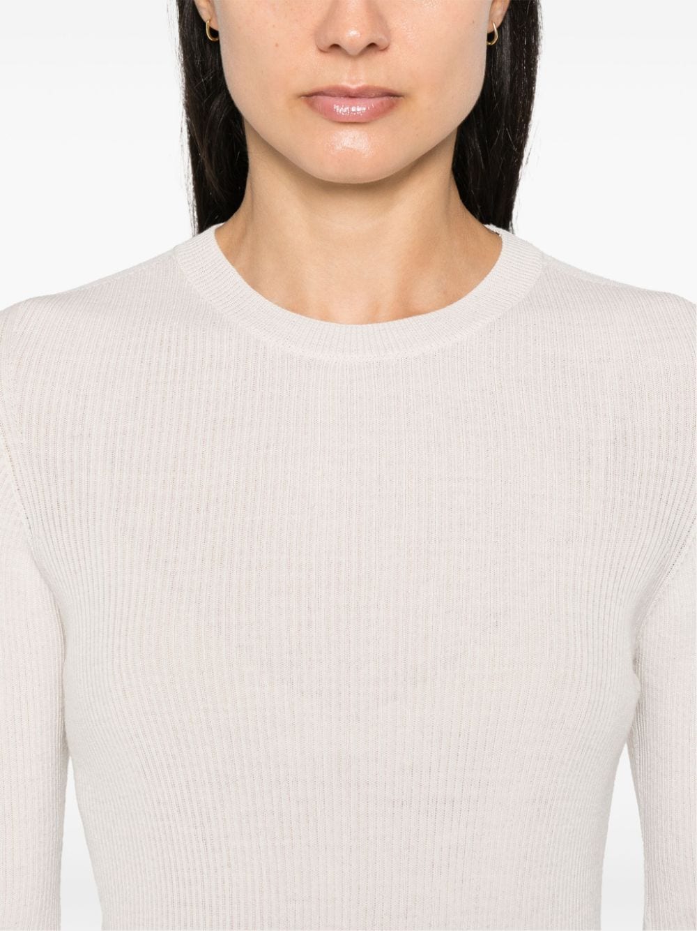 Wool crewneck sweater