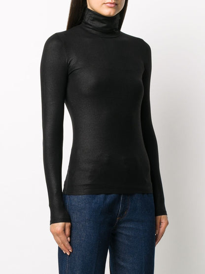 Lurex high-neck sweater