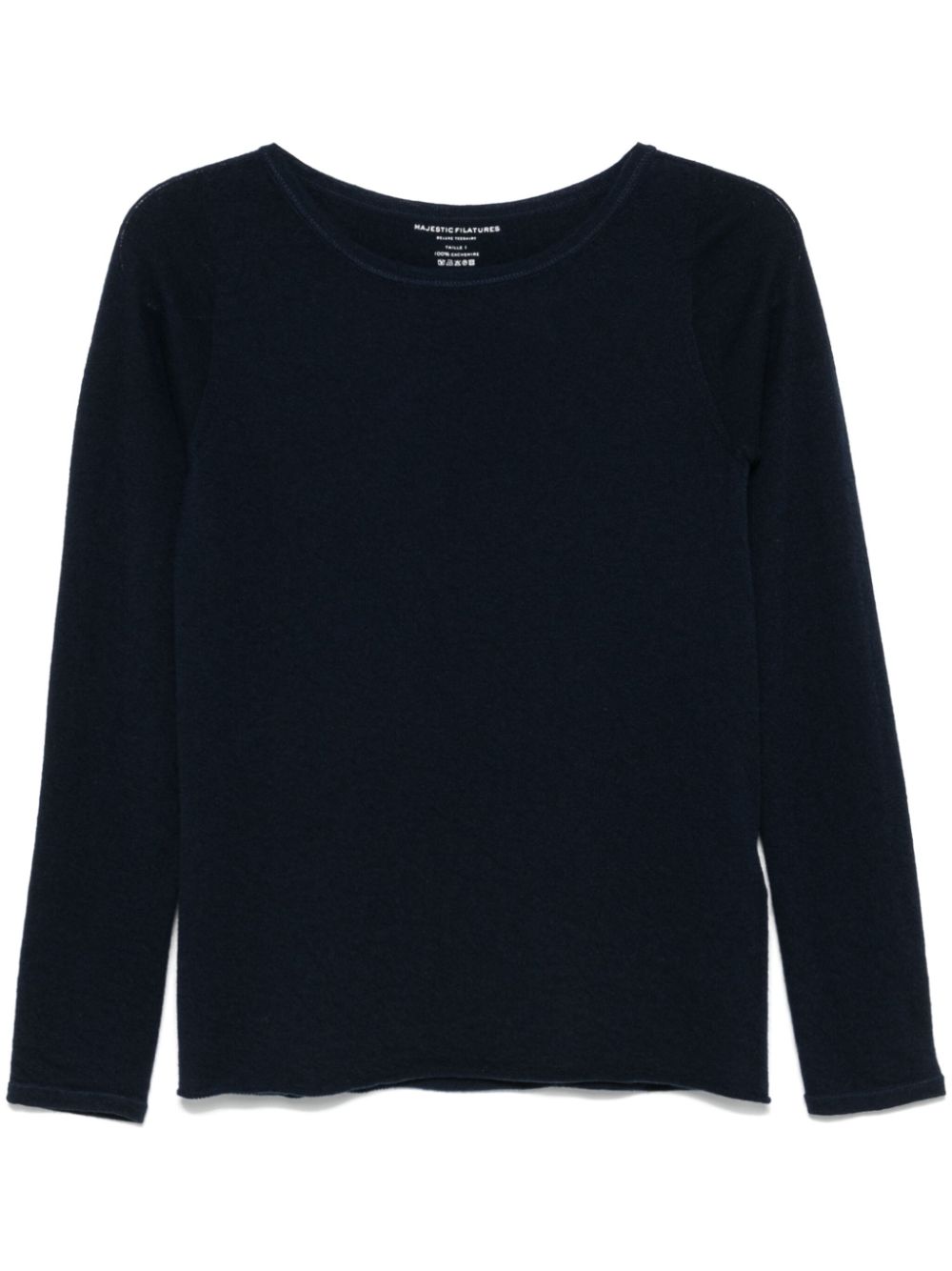 Cashmere boat-neck sweater