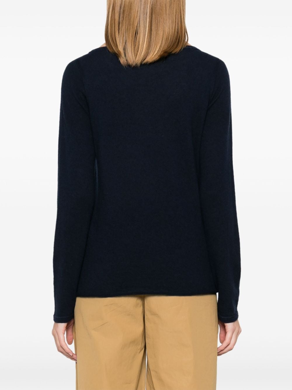 Cashmere boat-neck sweater