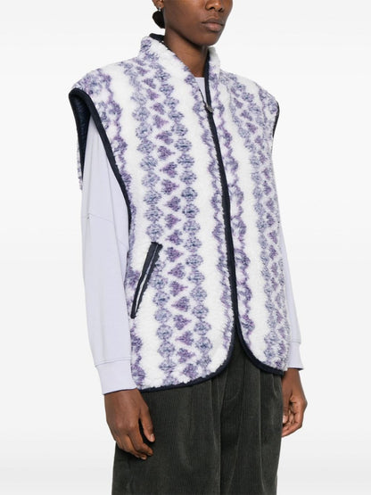 Printed reversible vest