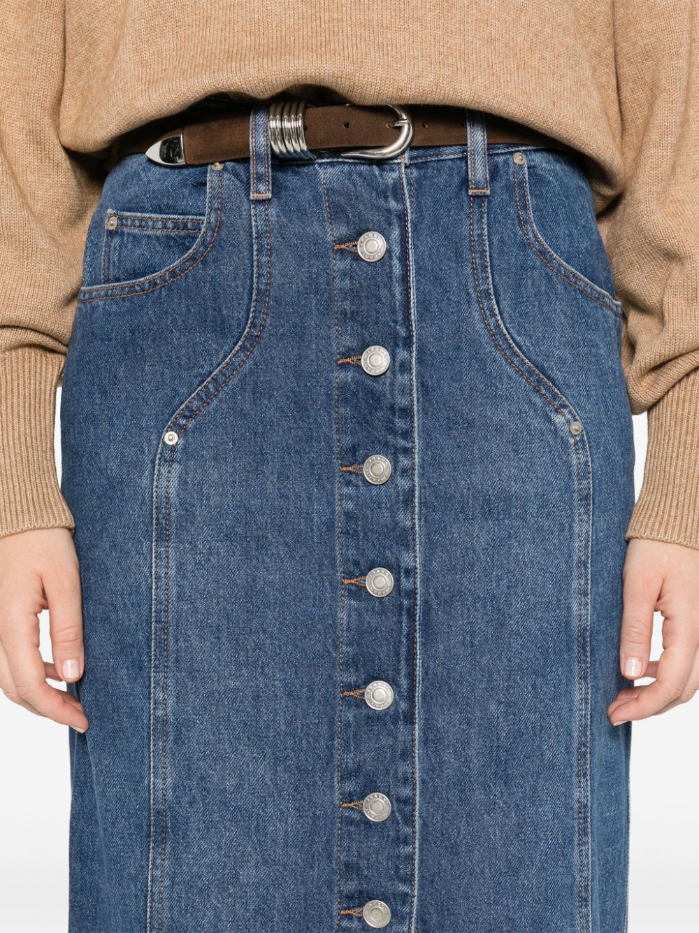 Vandy denim cotton skirt