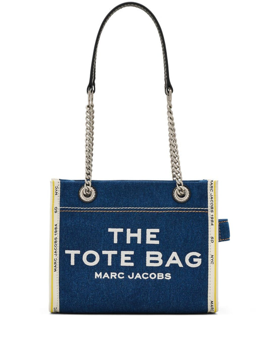 The tote bag small denim tote