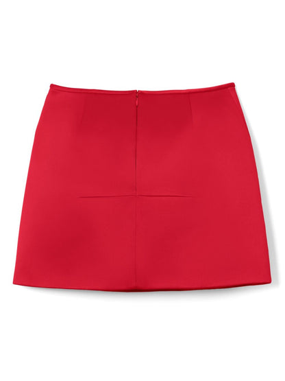 Duchess satin skirt