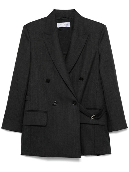 Wool double-breasted jacket