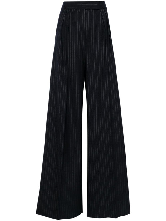 Wool wide-leg trousers