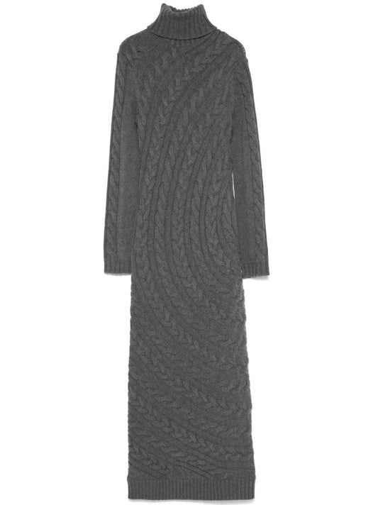 Wool long dress