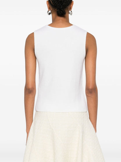 Wool and cashmere tank top