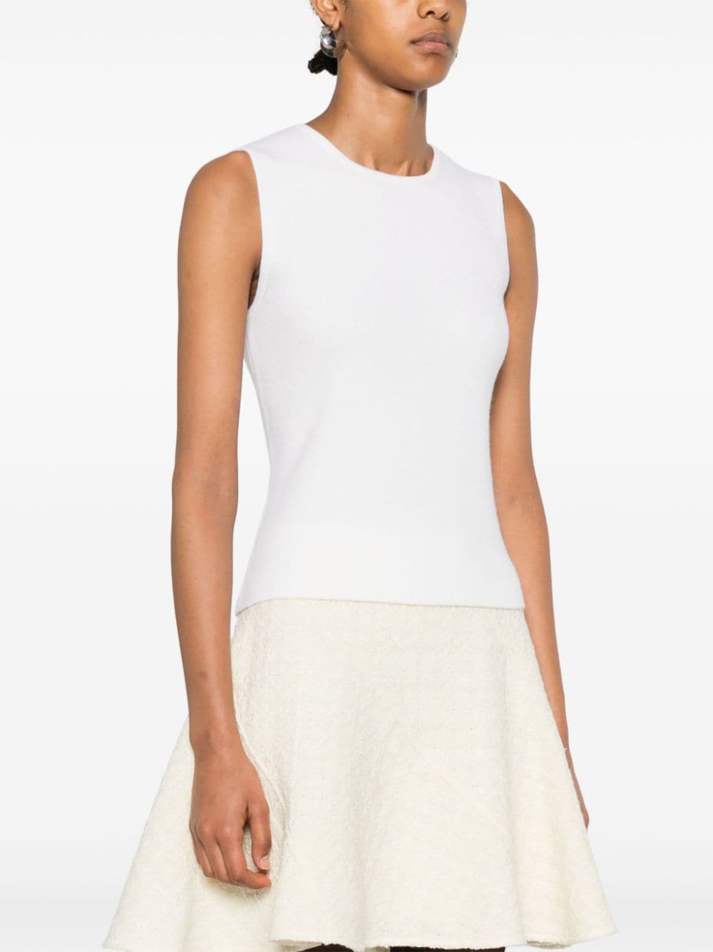 Wool and cashmere tank top