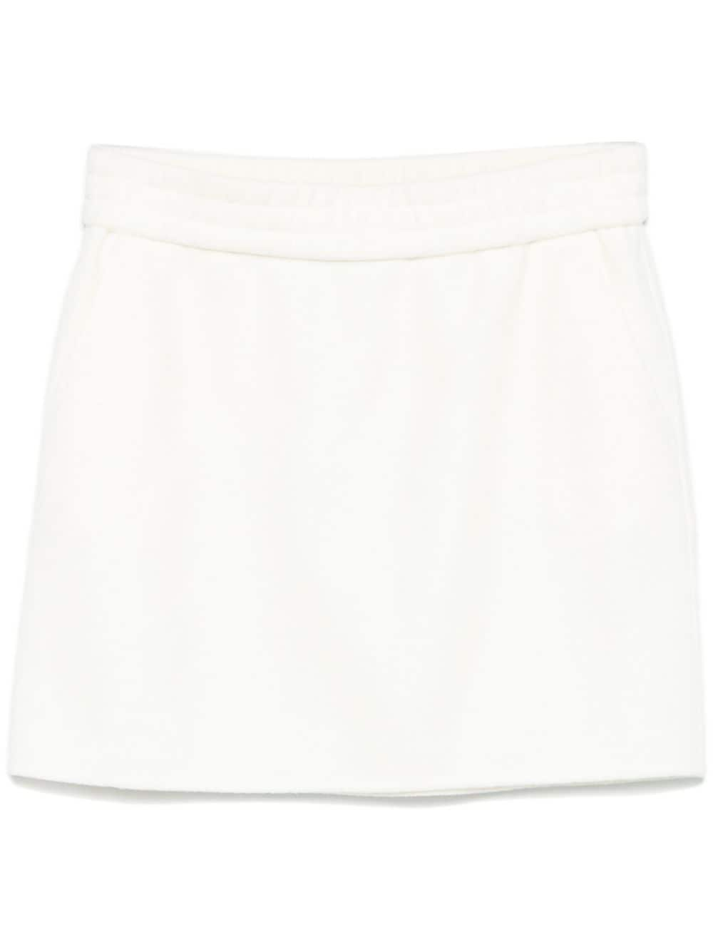 Wool mini skirt