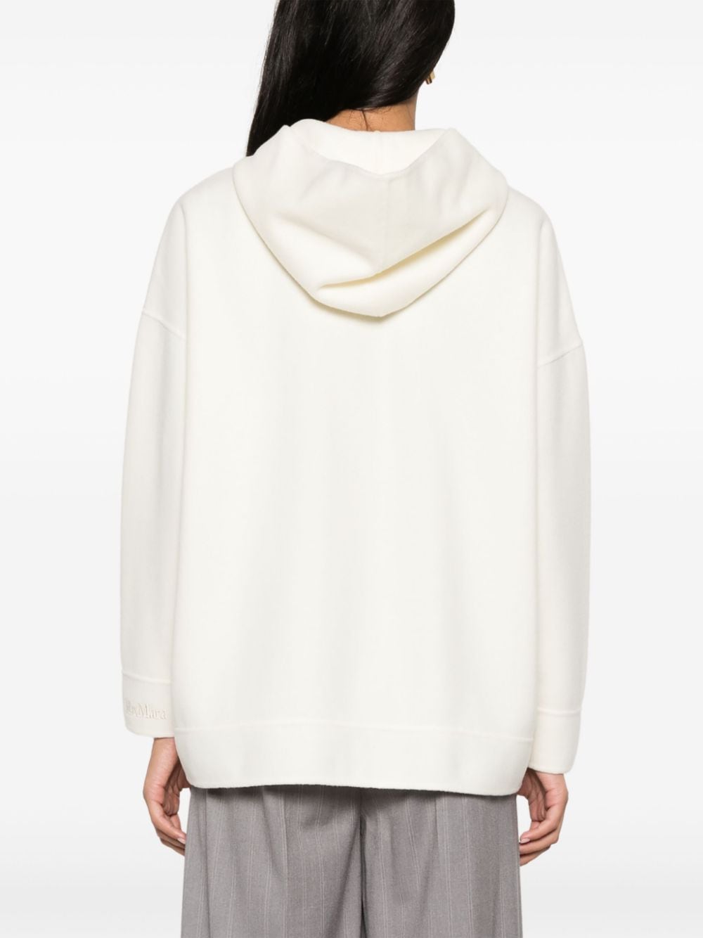 Wool and cashmere blend hoodie