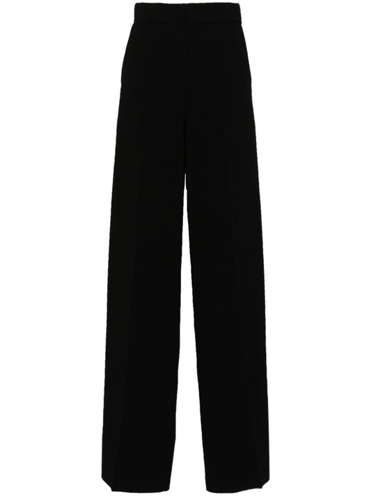 Flared leg trousers