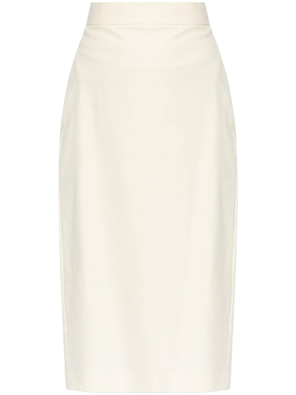 Cotton midi skirt