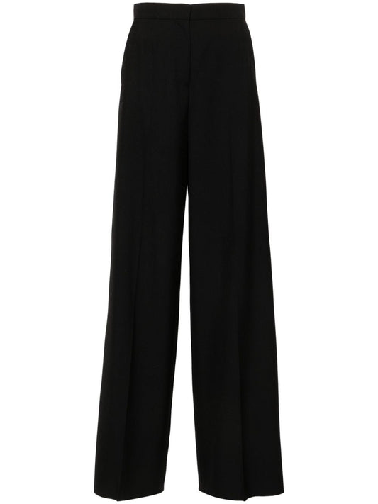 Wool wide-leg trousers