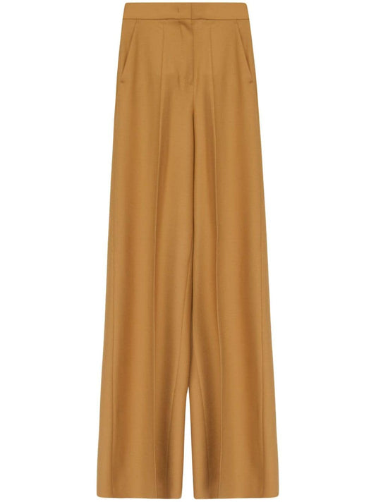 Wool wide-leg trousers