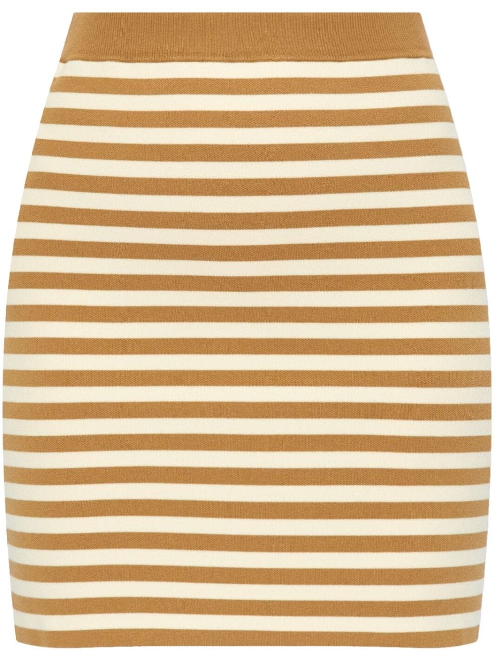 Striped knitted skirt