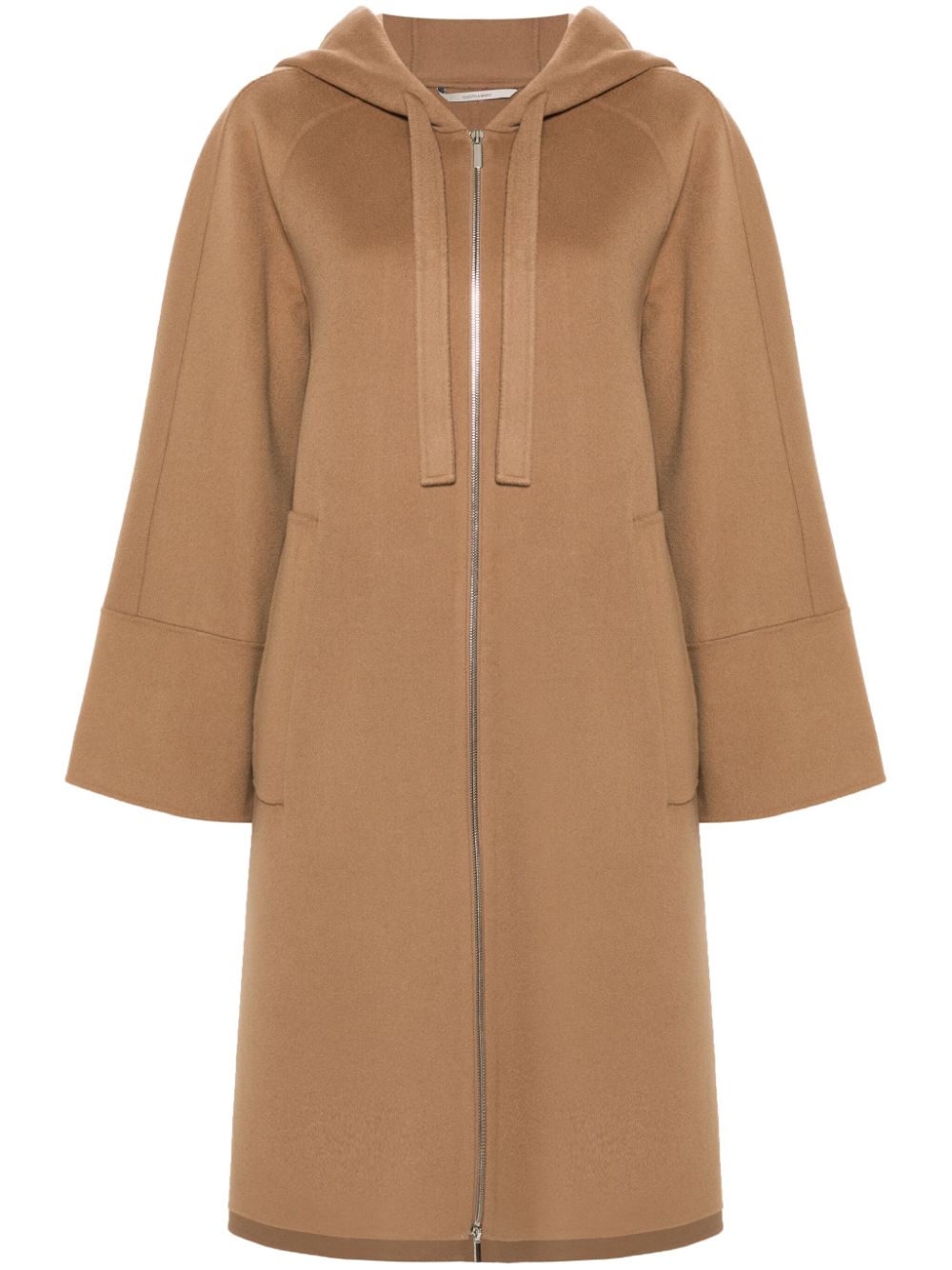 Wool hooded coat