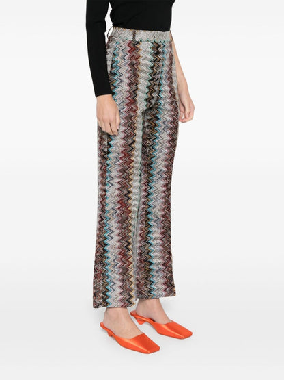 Zig zag motif trousers