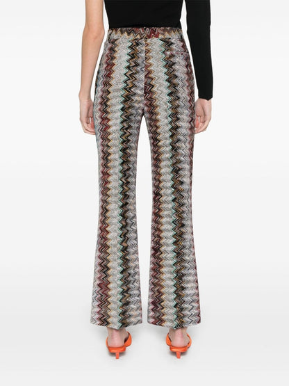 Zig zag motif trousers